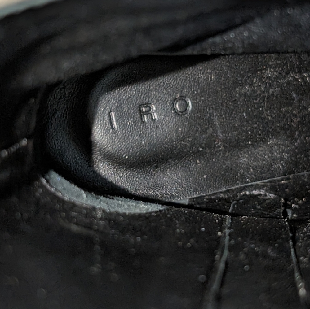 Iro Bonobal Wrap Around Strap Boots in Gray Suede Size EU 37 US 6.5 Like new - Picture 9 of 9